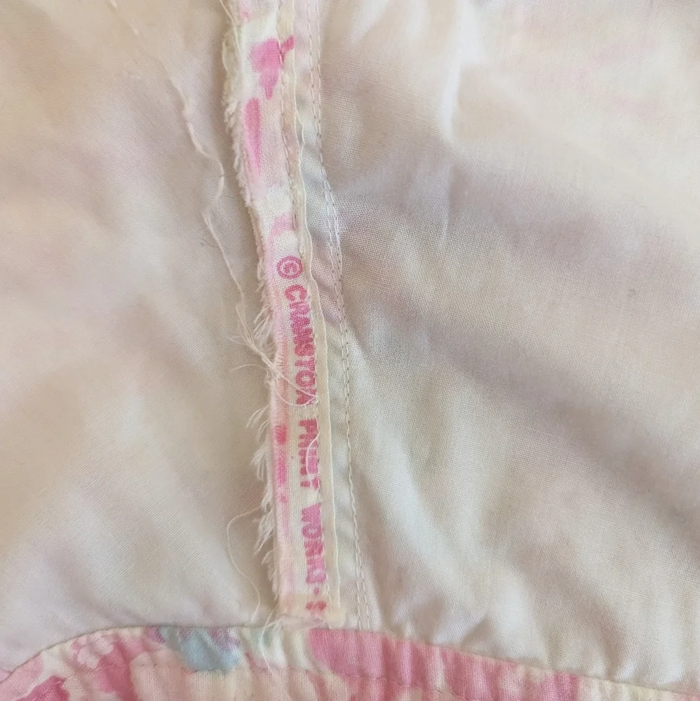 True Vintage Pink & White Floral Fit & Flare 1950s Cotton Sun Dress size 0-2 - Picture 13 of 15